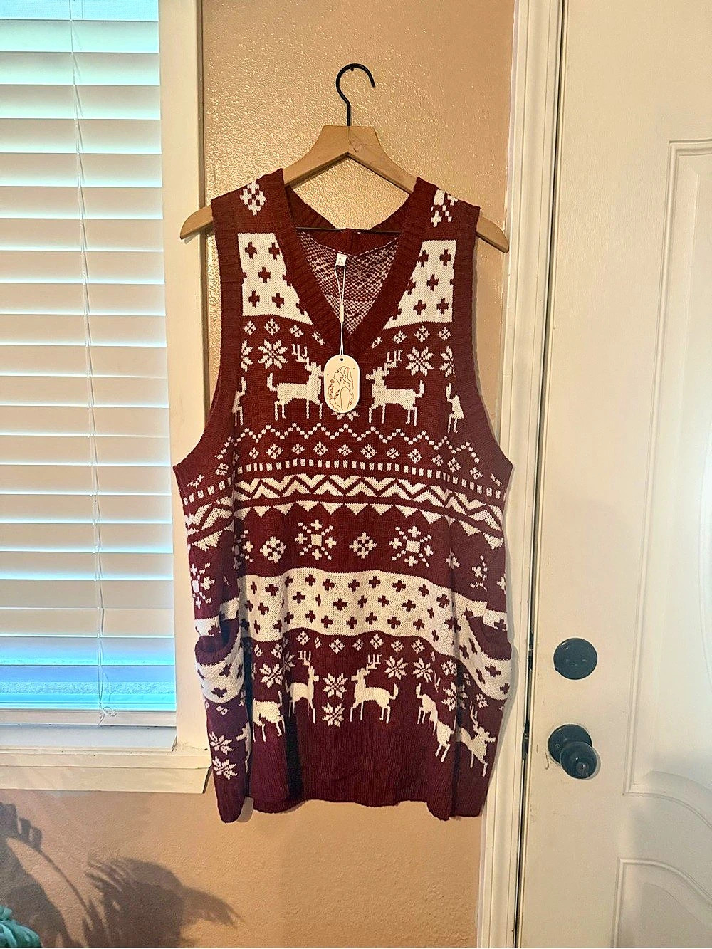 Zeagoo/Amazon NWT Red & White Christmas Sweater Vest Dress 🎄